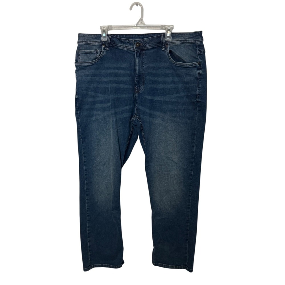 The Perfect Jean NYC Athletic Fit Jeans Mens 40x30 Dark Wash Blue Stretch Denim
